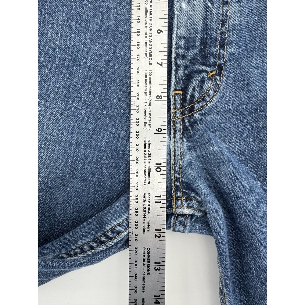 Levi's 511 Size 36x32 Denim Jeans Regular Fit Tapered Leg Distressed Red Tab - Picture 10 of 12